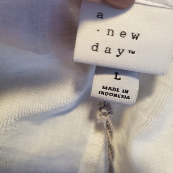 NEW A New Day 3/4 Sleeves Voile Top - Picture 8 of 10